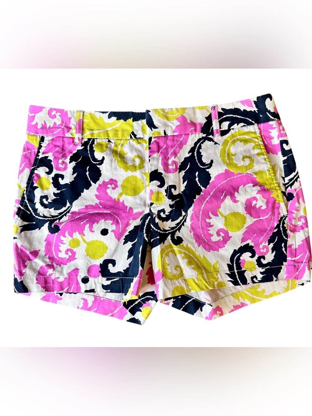 Banana Republic Milly Neon Hibiscus Shorts Size 6